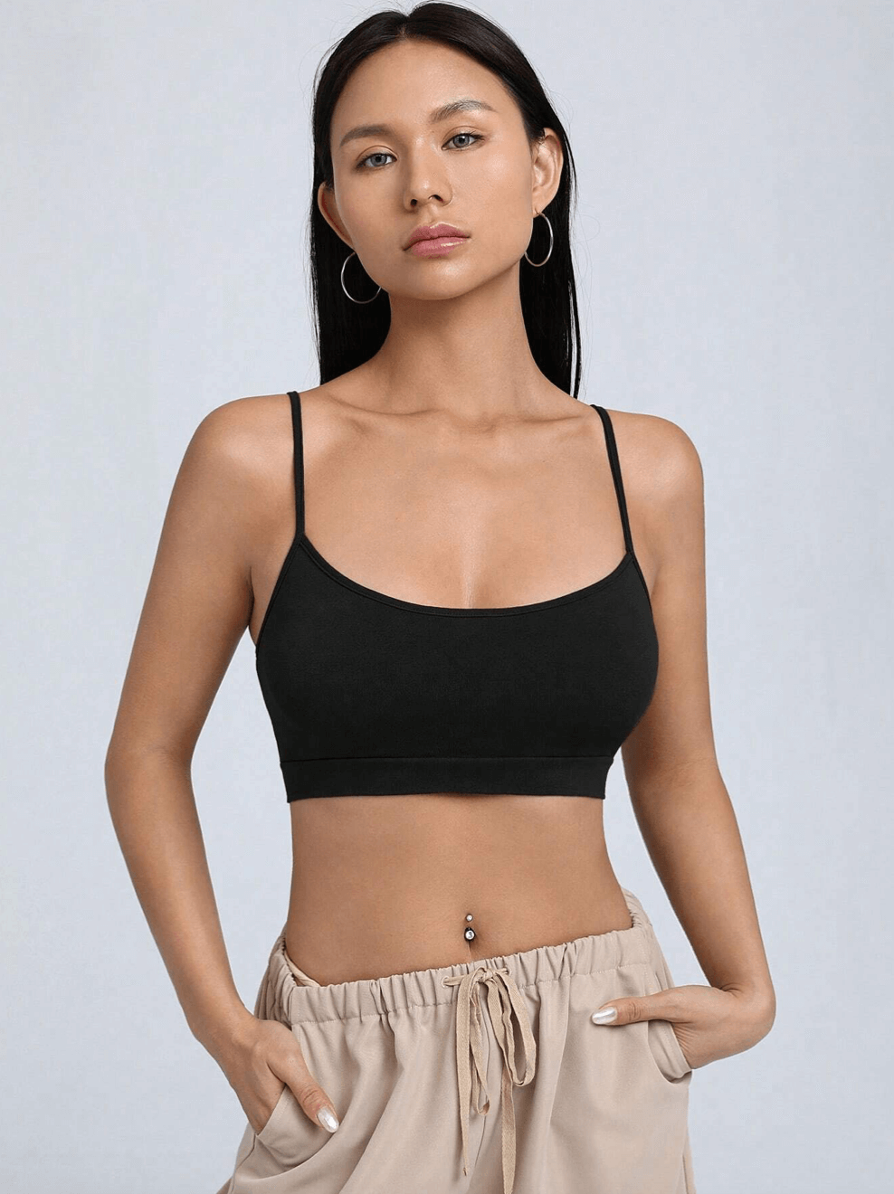 Women's Solid Crop Cami Top | SHEIN EZwear
